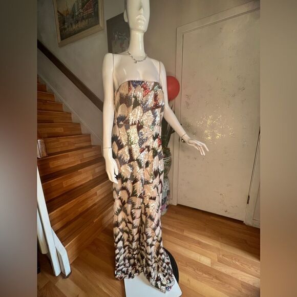 ANTHROPOLOGIE x BHLDN sequins jumpsuit - Picture 1 of 7